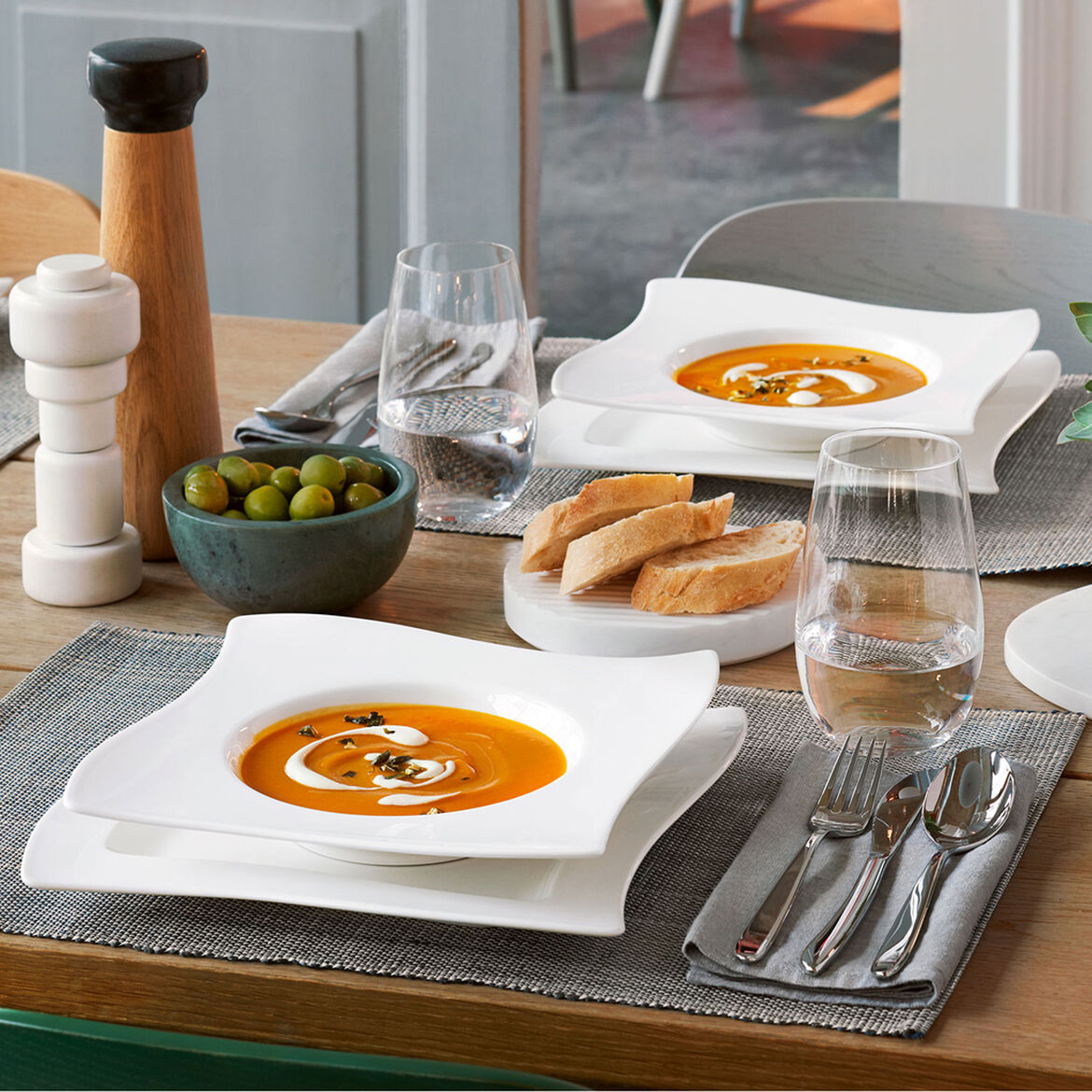 Villeroy & Boch Набор столовой посуды 30 пр. NewWave Porzellan | https://grandposuda.com.ua