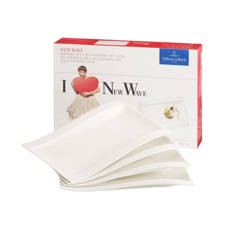 Villeroy & Boch Набор тарелок 4 шт NewWave Porzellan | https://grandposuda.com.ua