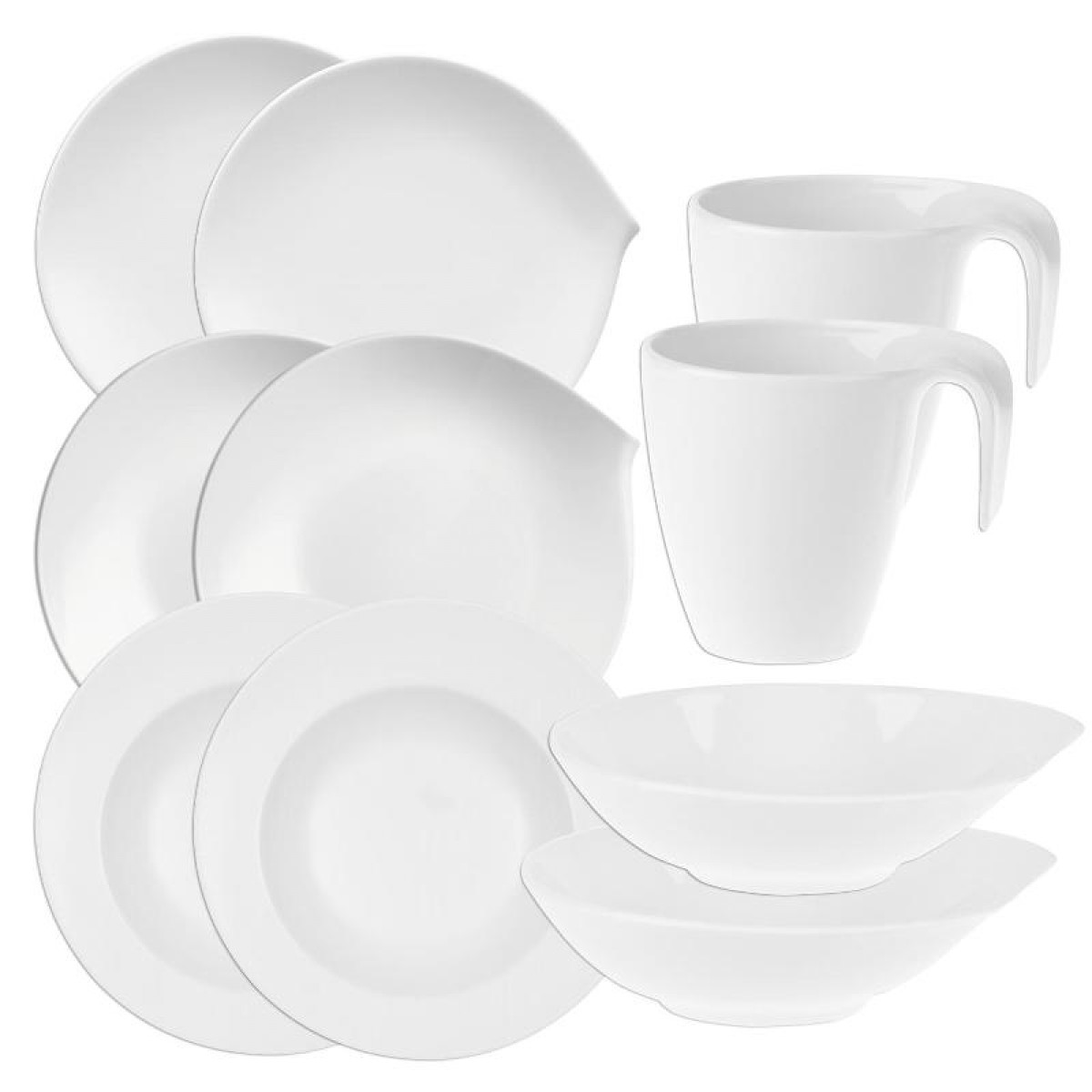 Villeroy & Boch Набор столовой посуды 10 предметов Flow | https://grandposuda.com.ua