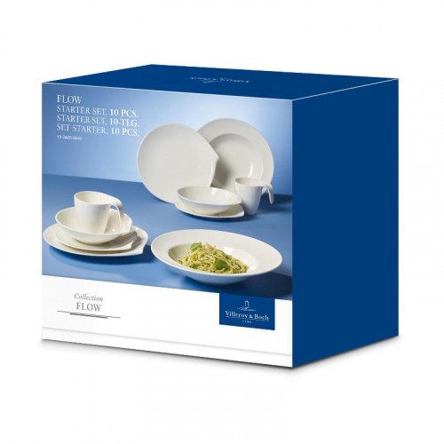 Villeroy & Boch Набор столовой посуды 10 предметов Flow | https://grandposuda.com.ua