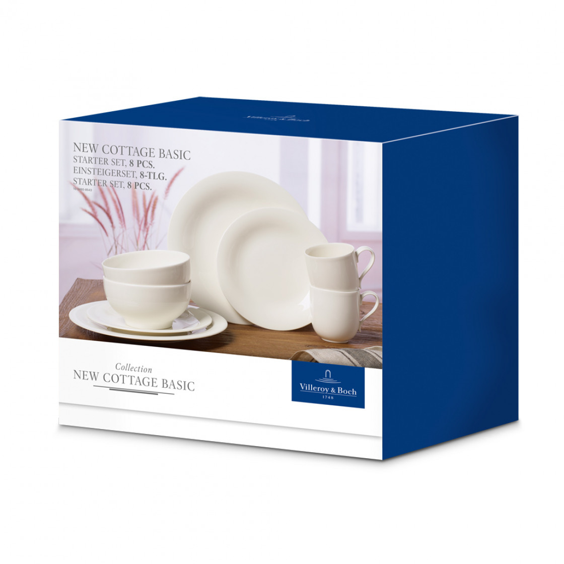Villeroy & Boch Набор столовой посуды 8 предметов New Cottage Basic | https://grandposuda.com.ua
