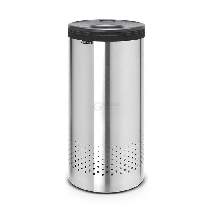 Brabantia Бак для белья (35л) стальной матовый с пластиковой крышкой | https://grandposuda.com.ua