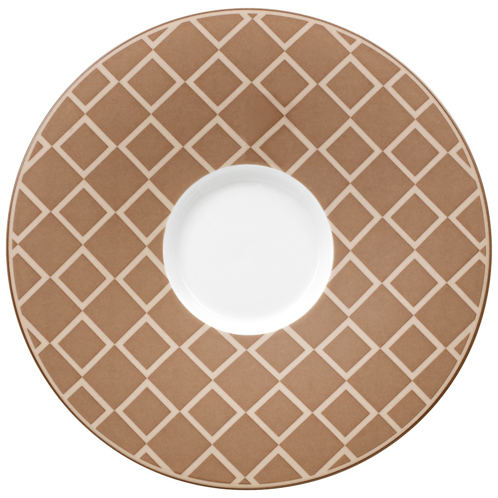 Villeroy & Boch Блюдце к чашке для латте 17 см Caffe Club Uni caramel | https://grandposuda.com.ua