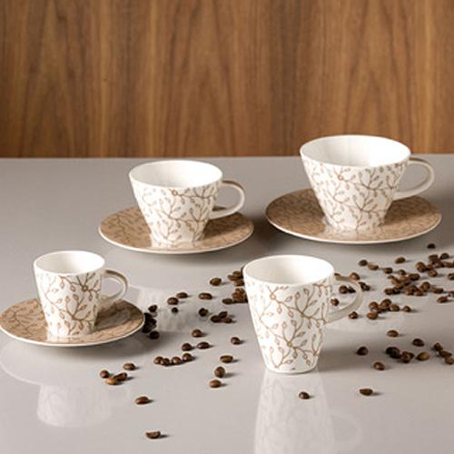Villeroy & Boch Блюдце для чашки для кофе мокка / эспрессо 12 см Caffe Club Floral caramel | https://grandposuda.com.ua