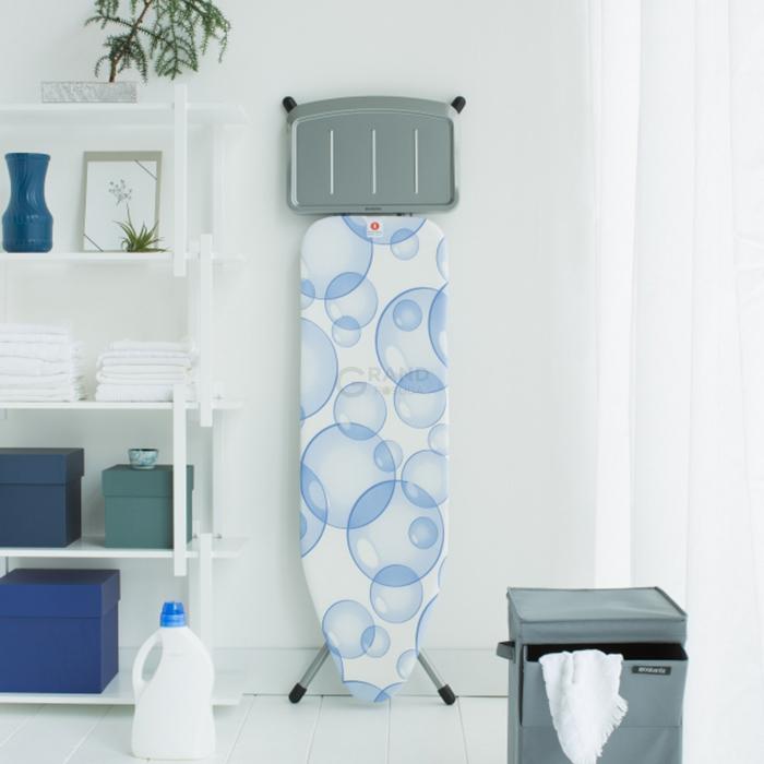 Brabantia Доска,со стационарной подставкой для паровой системы, «PerfectFlow» 124 x 38 см (B) Bubbles | https://grandposuda.com.ua