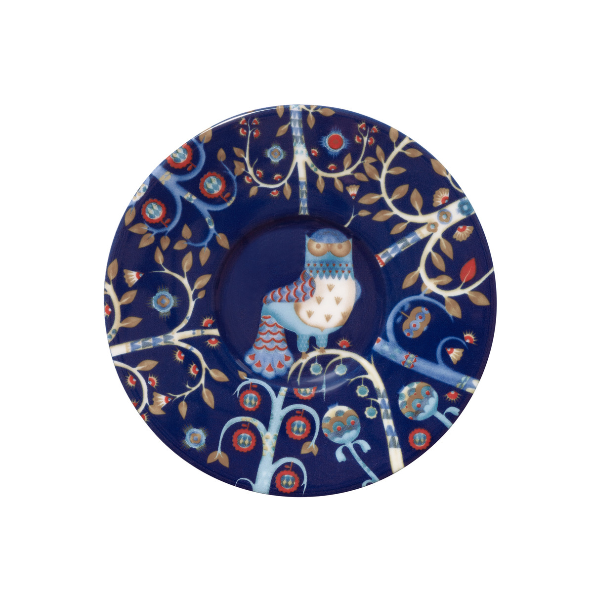 Iittala Блюдце к чашке для эспрессо Ø 11 см синее Taika | https://grandposuda.com.ua