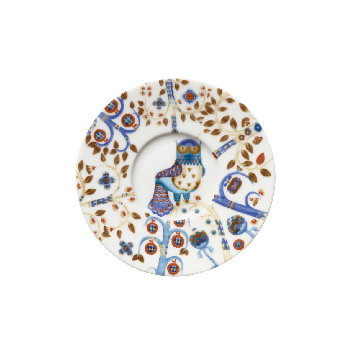 Iittala Блюдце к чашке для эспрессо Ø 11 см белое Taika | https://grandposuda.com.ua