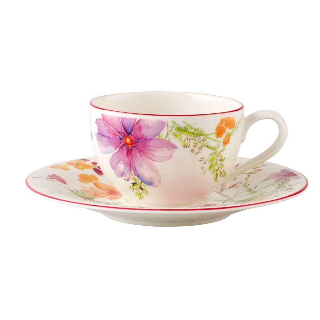Villeroy & Boch Чайная пара 0,39 л Mariefleur Gris | https://grandposuda.com.ua