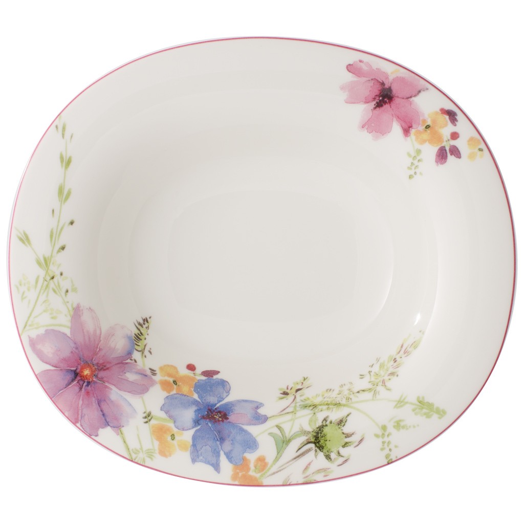 Villeroy & Boch Суповая тарелка овальная 24x21 см Mariefleur | https://grandposuda.com.ua