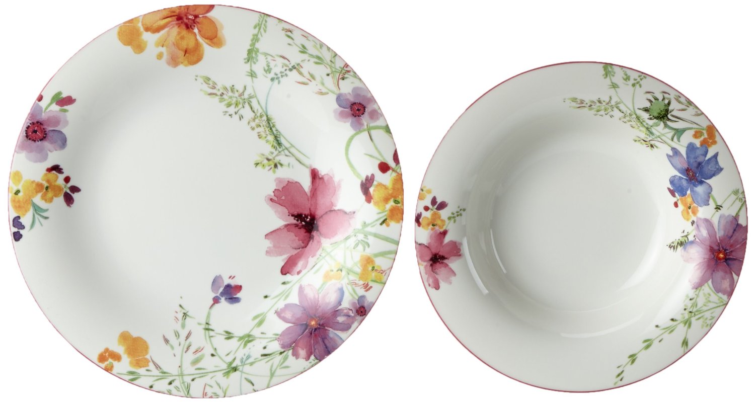 Villeroy & Boch Набор тарелок 12 предметов Mariefleur | https://grandposuda.com.ua