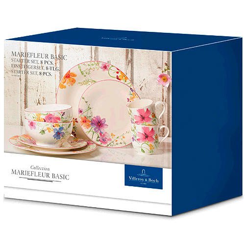 Villeroy & Boch Набір столового посуду на 2 персони 8 предметів Mariefleur Basic | https://grandposuda.com.ua