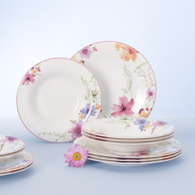 Villeroy & Boch Набір столового посуду для сніданку на 4 персони, 12 предметів Mariefleur | https://grandposuda.com.ua