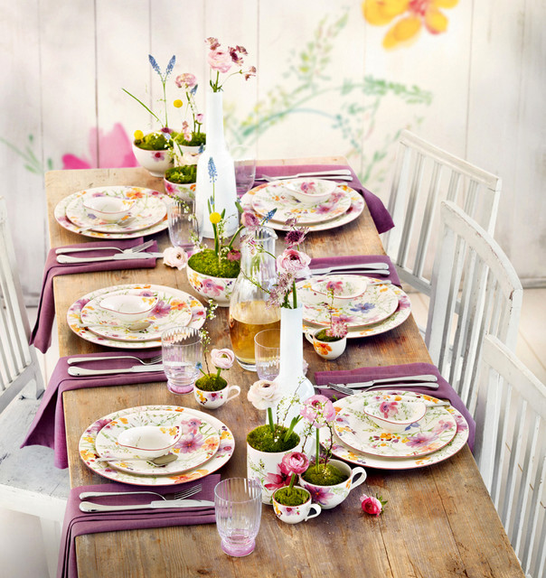 Villeroy & Boch Набір столового посуду для сніданку на 4 персони, 12 предметів Mariefleur | https://grandposuda.com.ua