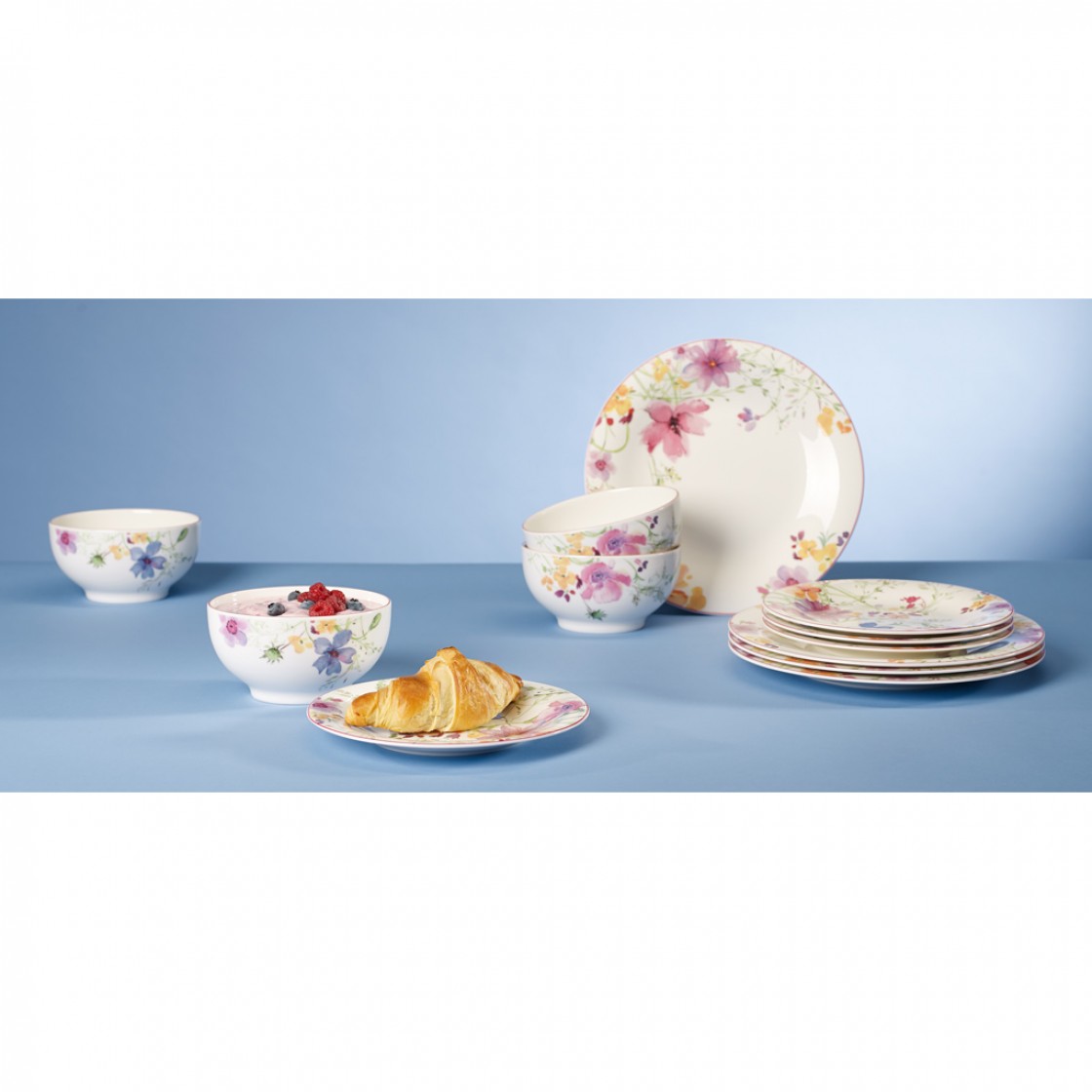 Villeroy & Boch Набір столового посуду для сніданку на 4 персони, 12 предметів Mariefleur | https://grandposuda.com.ua