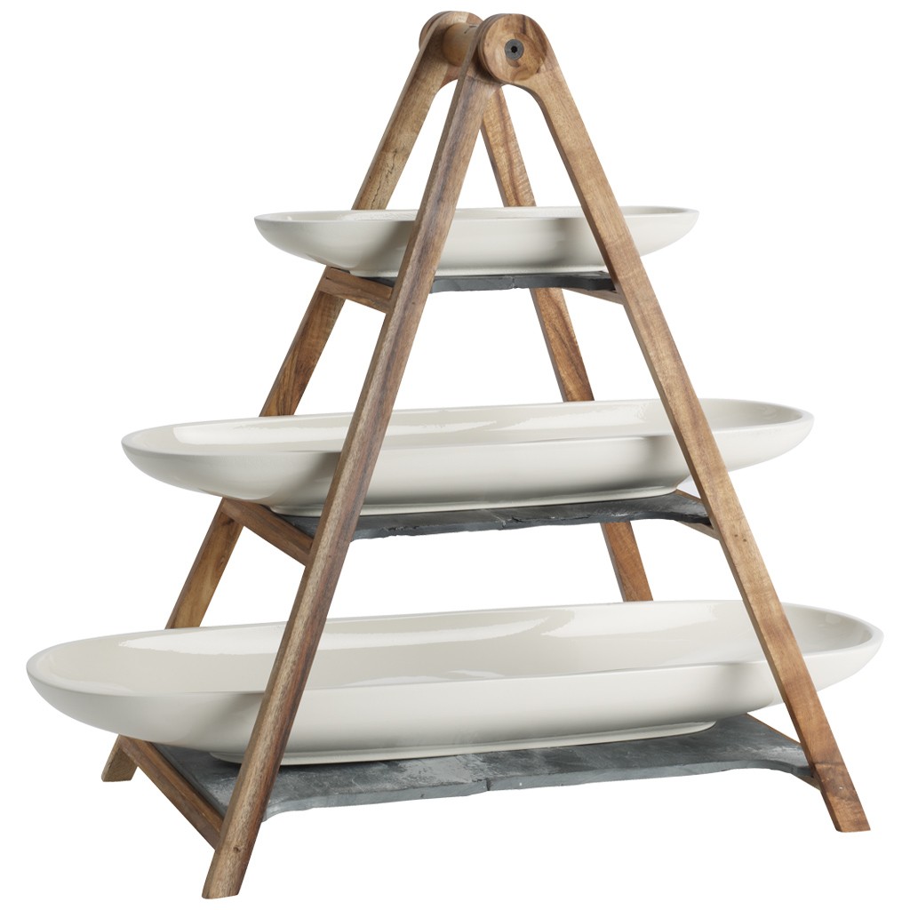Villeroy & Boch Етажерка 3-х ярусна, набір 4 предмети Artesano | https://grandposuda.com.ua