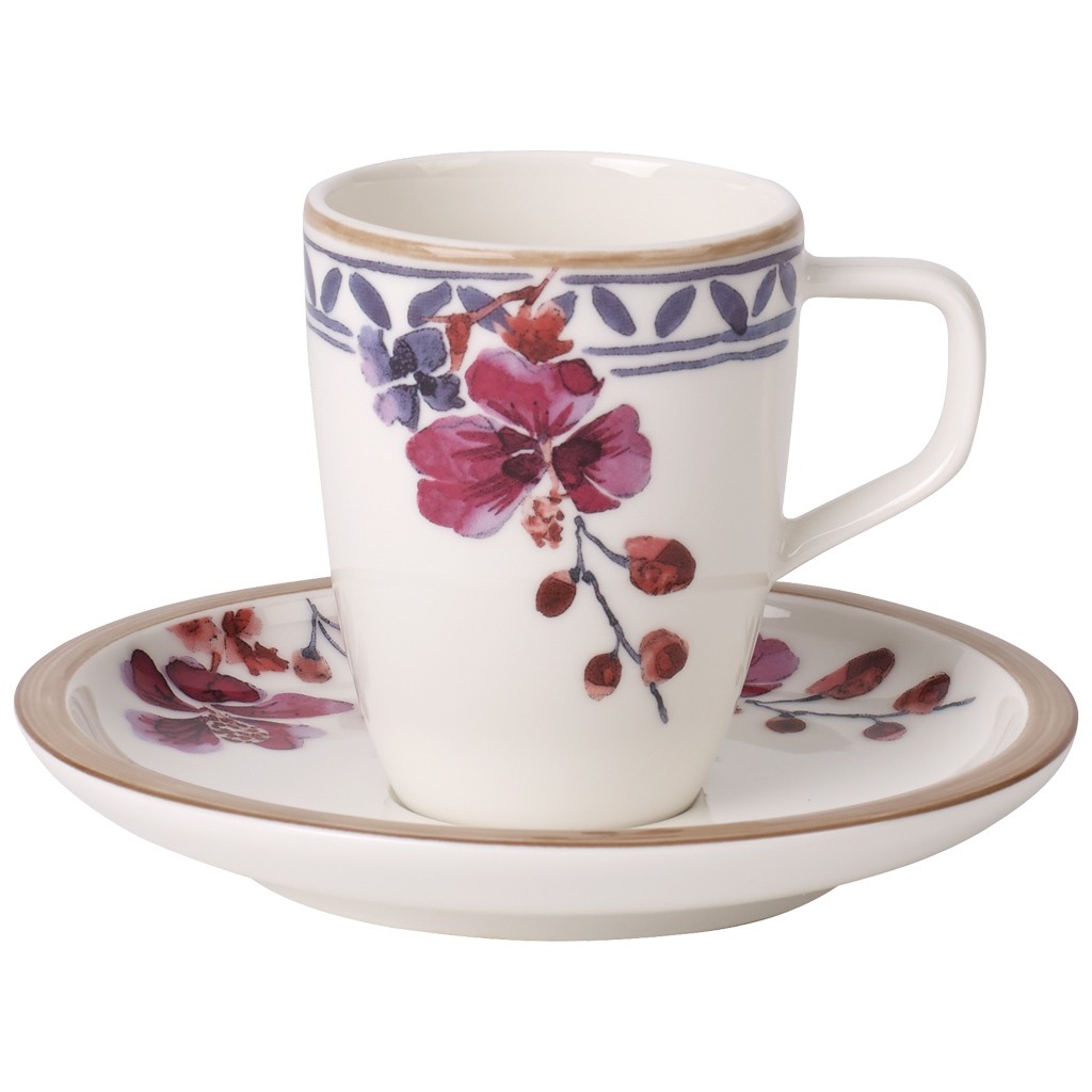 Villeroy & Boch Кавова пара для еспресо / мокко 0,10 л Artesano Provençal Lavendel | https://grandposuda.com.ua