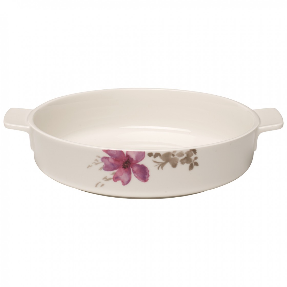 Villeroy & Boch Форма для запекания круглая 24 см Mariefleur Gris Basic | https://grandposuda.com.ua