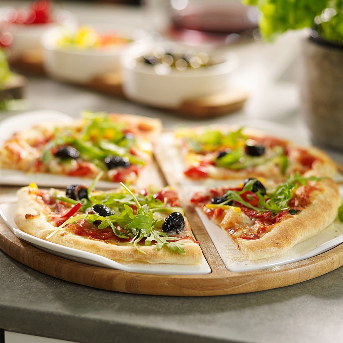 Villeroy & Boch Блюдо для вечірок, кругле Pizza Passion | https://grandposuda.com.ua