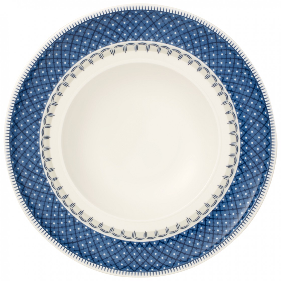 Villeroy & Boch Тарелка для супа 25 см Casale Blu | https://grandposuda.com.ua