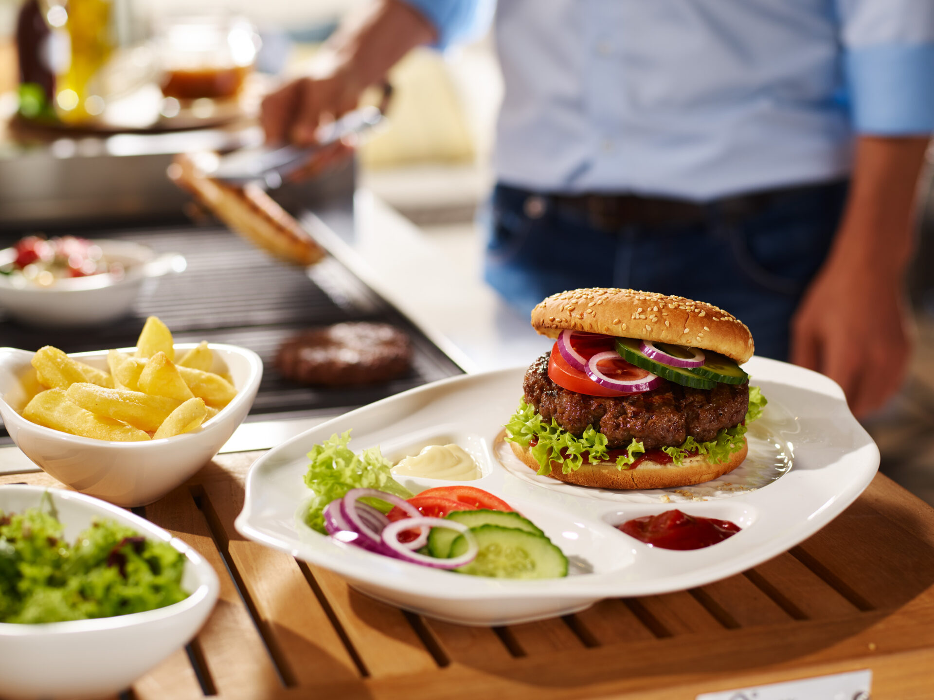 Villeroy & Boch Тарілка для бургера 36 х 25.5 см BBQ Passion | https://grandposuda.com.ua