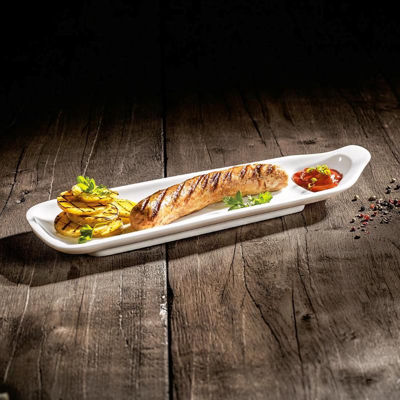Villeroy & Boch Тарілка для ковбасок 34 х 11 см BBQ Passion | https://grandposuda.com.ua