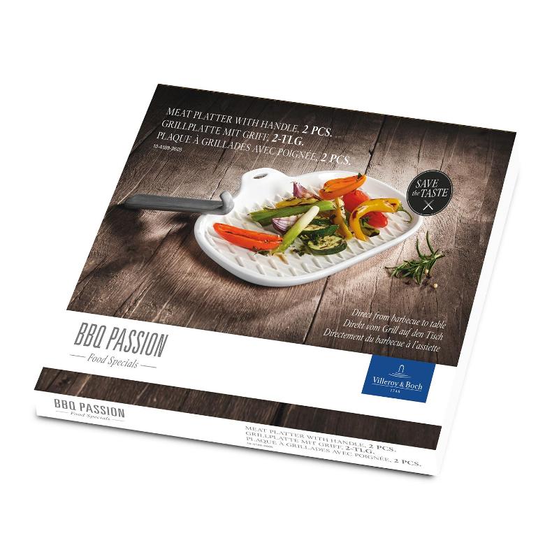 Villeroy & Boch Тарілка для мяса з ручкою 27,5 х 21 см BBQ Passion | https://grandposuda.com.ua