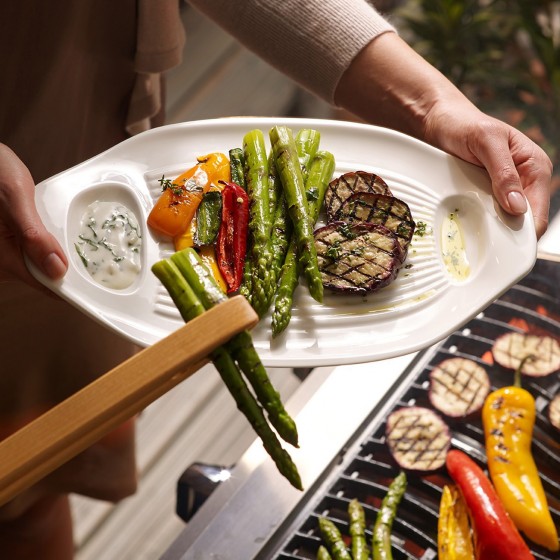 Villeroy & Boch Тарілка для овочів на грилі 33 x 22 см набір 2 предмета BBQ Passion | https://grandposuda.com.ua