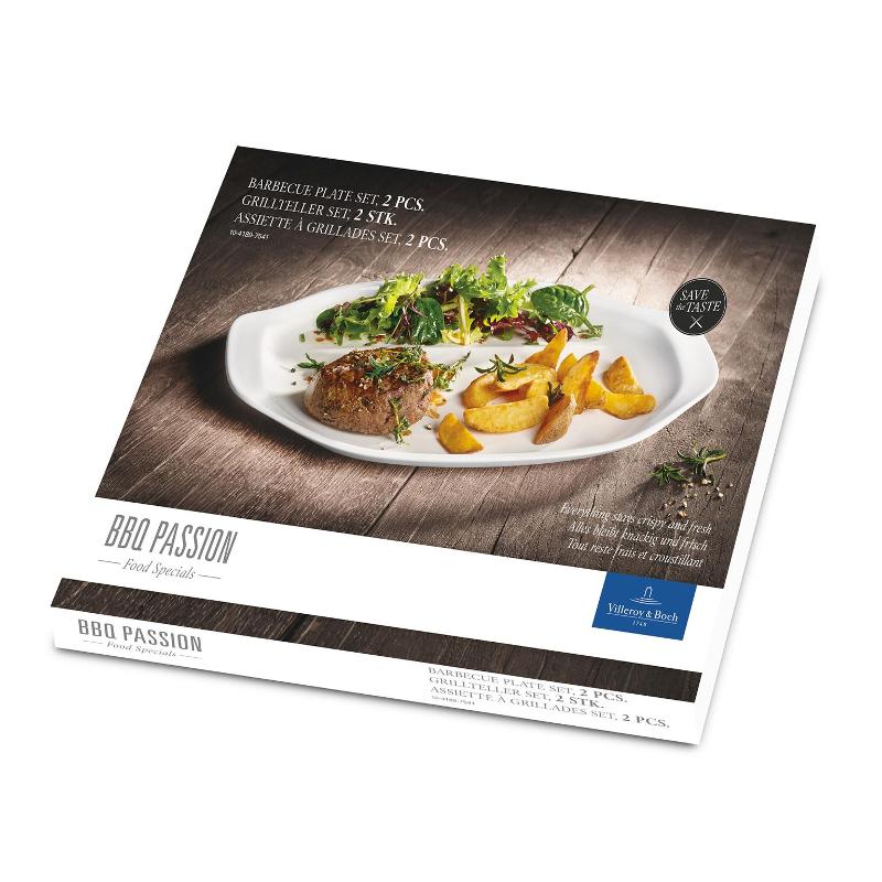 Villeroy & Boch Тарілка для барбекю 36 х 25 см набір 2 предмета BBQ Passion | https://grandposuda.com.ua