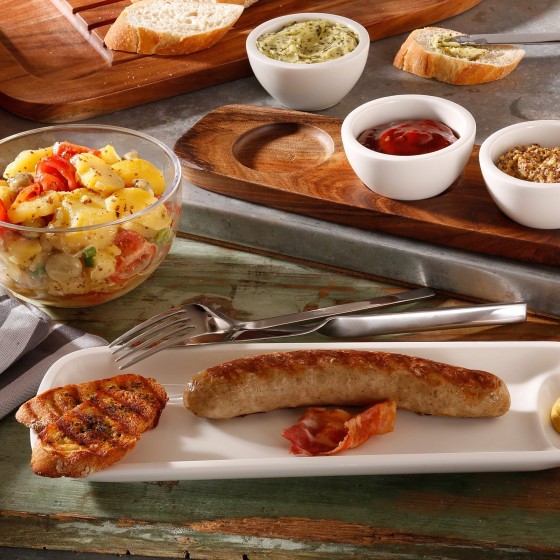 Villeroy & Boch Тарілка для ковбасок 34 х 11 см набір 2 предмета BBQ Passion | https://grandposuda.com.ua