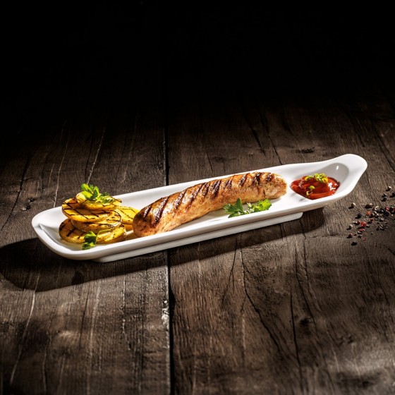 Villeroy & Boch Тарілка для ковбасок 34 х 11 см набір 2 предмета BBQ Passion | https://grandposuda.com.ua