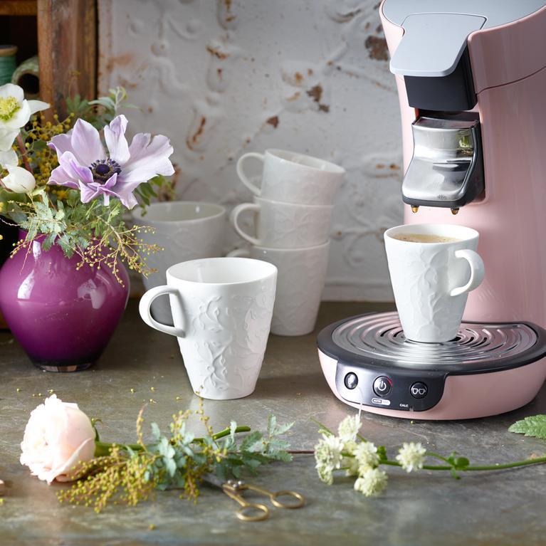 Villeroy & Boch Блюдце к чашке для капучино/латте 17 см Caffe Club Floral Touch of Smoke | https://grandposuda.com.ua