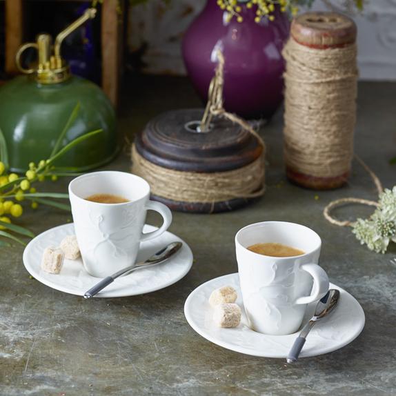 Villeroy & Boch Блюдце к чашке для капучино/латте 17 см Caffe Club Floral Touch of Smoke | https://grandposuda.com.ua
