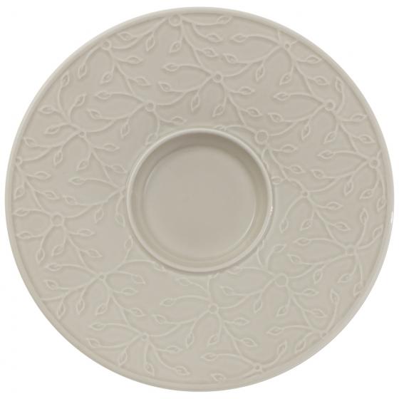 Villeroy & Boch Блюдце к чашке для капучино/латте 17 см Caffe Club Floral Touch of Smoke | https://grandposuda.com.ua