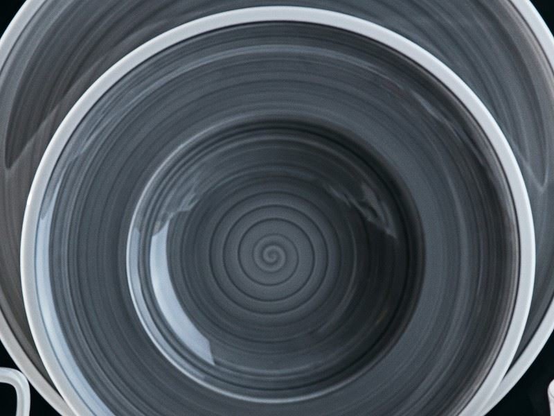 Villeroy & Boch Тарілка для супу 25 см Gris Manufacture | https://grandposuda.com.ua