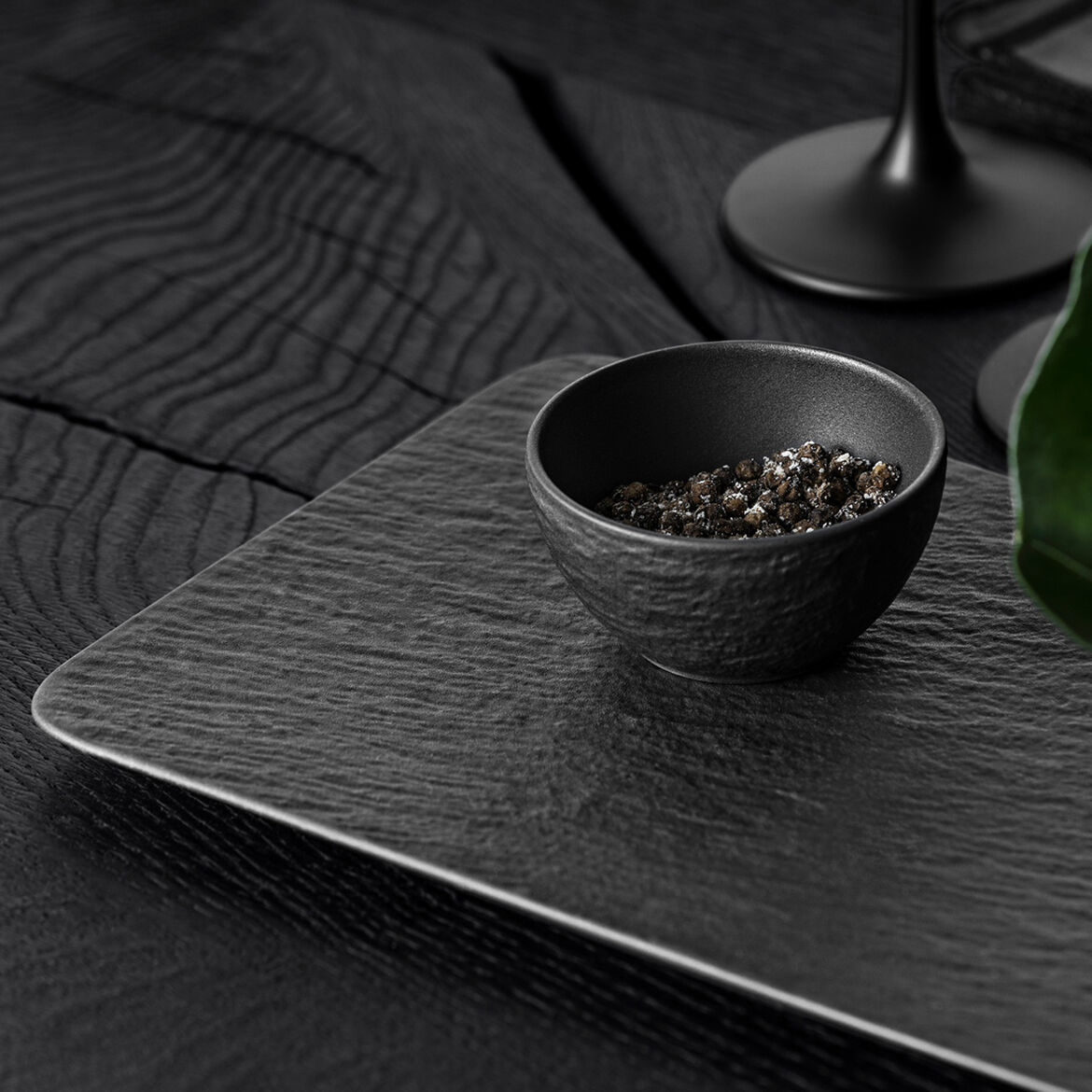 Villeroy & Boch Блюдо 35 х 18 см Black/Gray Manufacture Rock | https://grandposuda.com.ua
