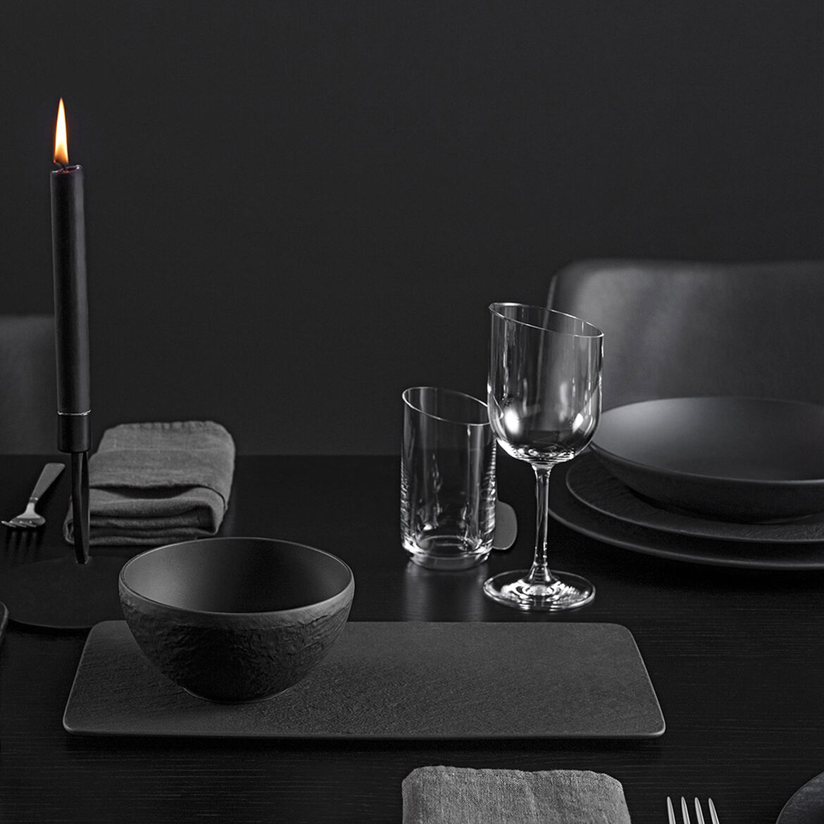 Villeroy & Boch Піала 8 см Black/Gray Manufacture Rock | https://grandposuda.com.ua