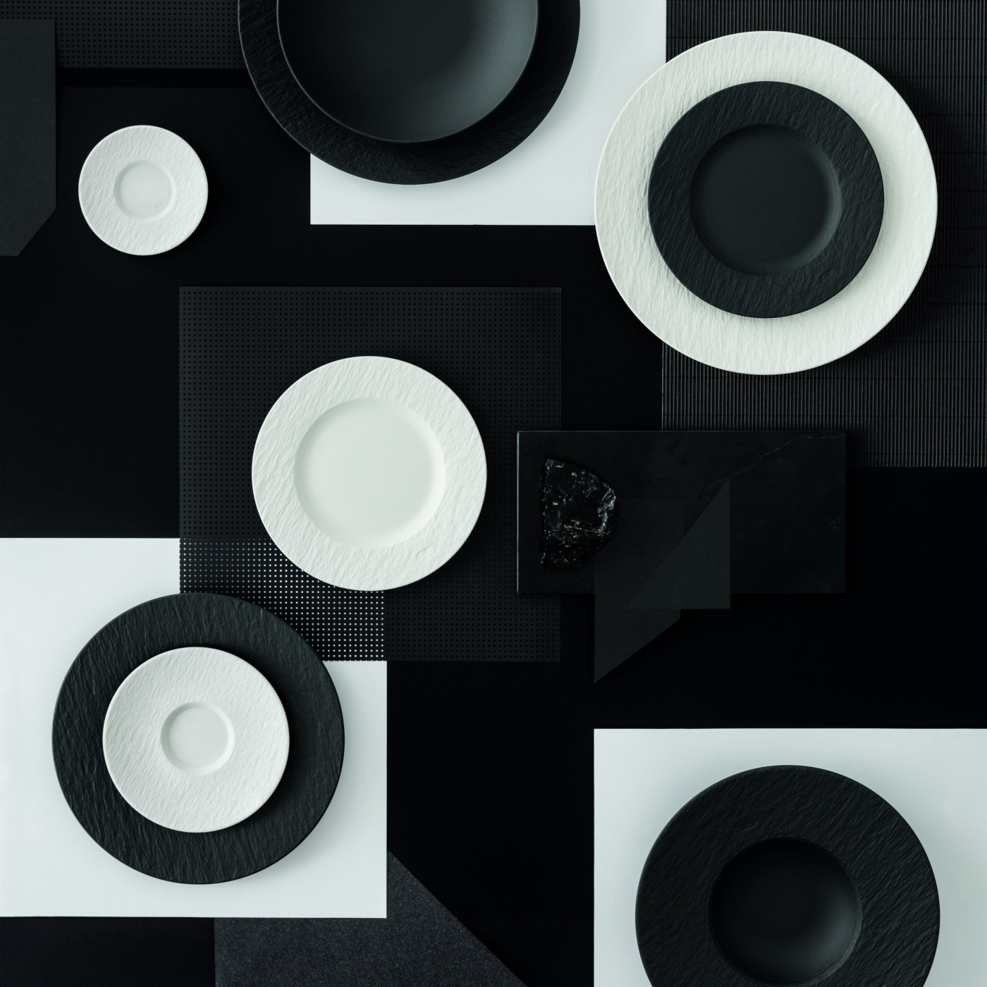 Villeroy & Boch Тарелка для пасты 29 см blanc Rock Manufacture | https://grandposuda.com.ua