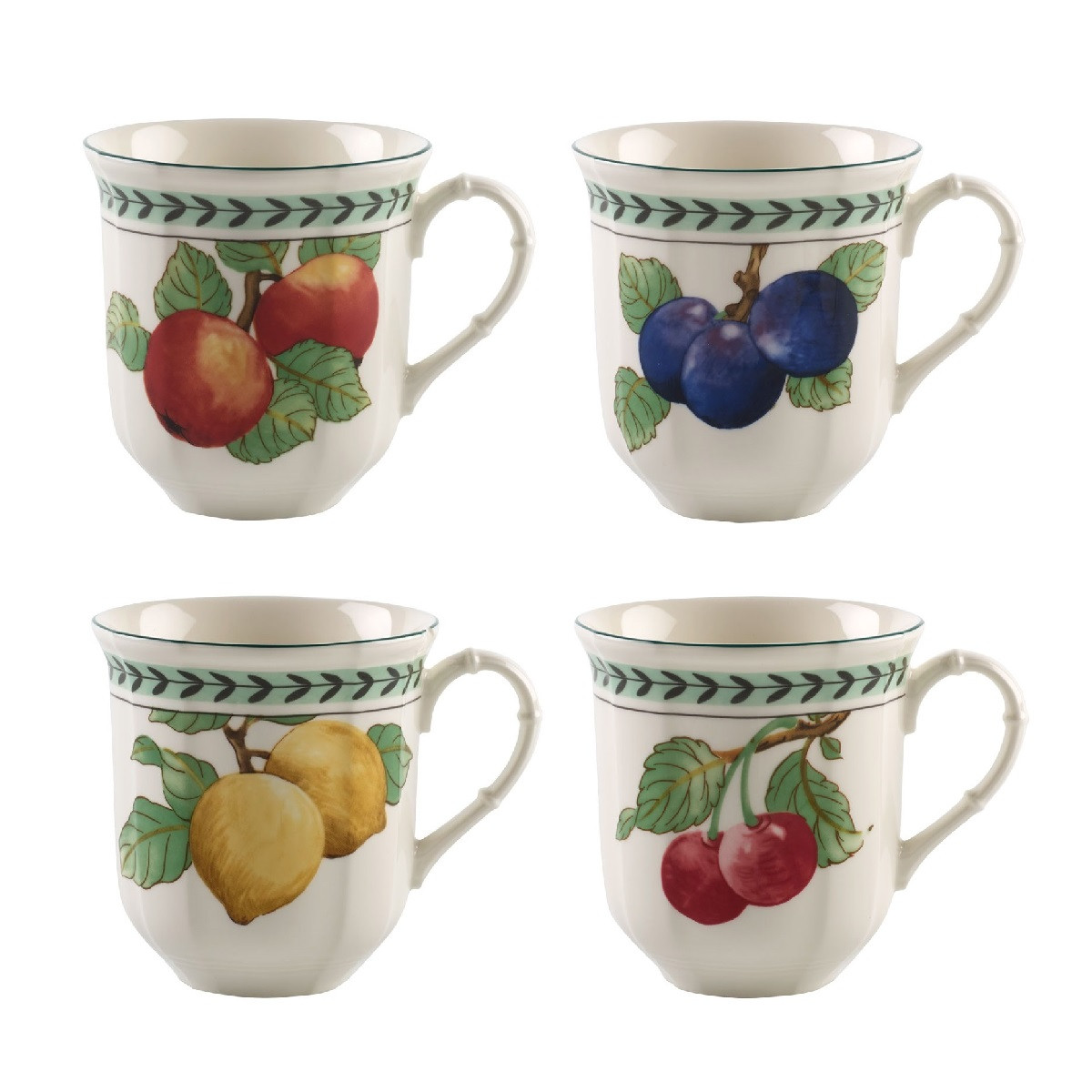 Villeroy & Boch Набор кружек 480 мл 4 предмета French Garden Modern Fruits | https://grandposuda.com.ua