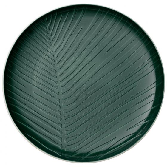 Villeroy & Boch Тарелка 24 х 3 см зеленая Leaf It's my match | https://grandposuda.com.ua