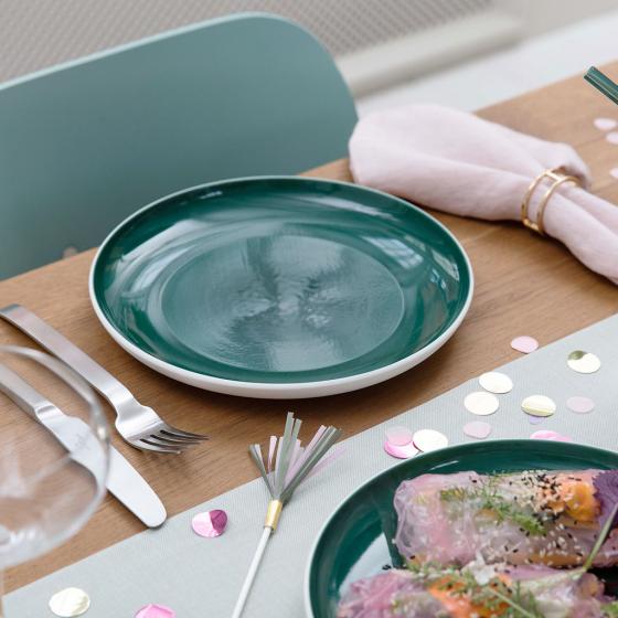 Villeroy & Boch Тарелка 24 х 3 см зеленая It's my match | https://grandposuda.com.ua