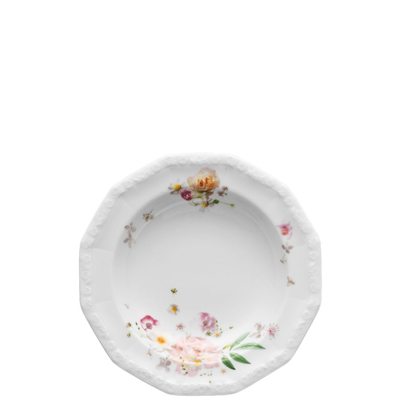 Rosenthal Тарілка для супу 21 см Maria Pink Rose | https://grandposuda.com.ua