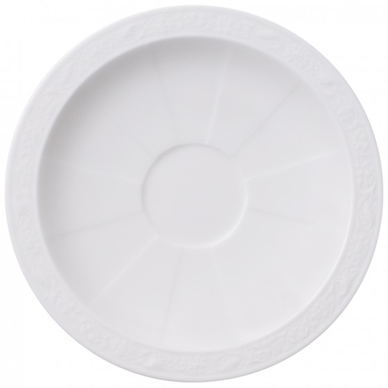 Villeroy & Boch Блюдце к чашке для эспрессо / мокко White Pearl | https://grandposuda.com.ua
