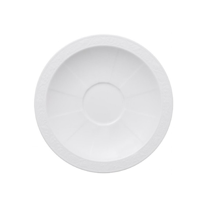 Villeroy & Boch Блюдце до піала для супу / бульйону White Pearl | https://grandposuda.com.ua