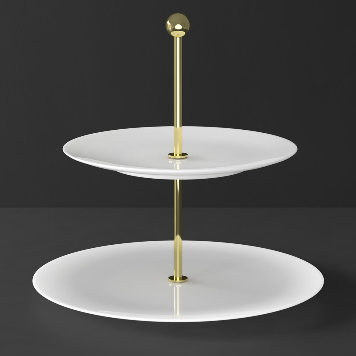 Villeroy & Boch Етажерка 2-ярусна 27,5 см Blanc MetroChic | https://grandposuda.com.ua