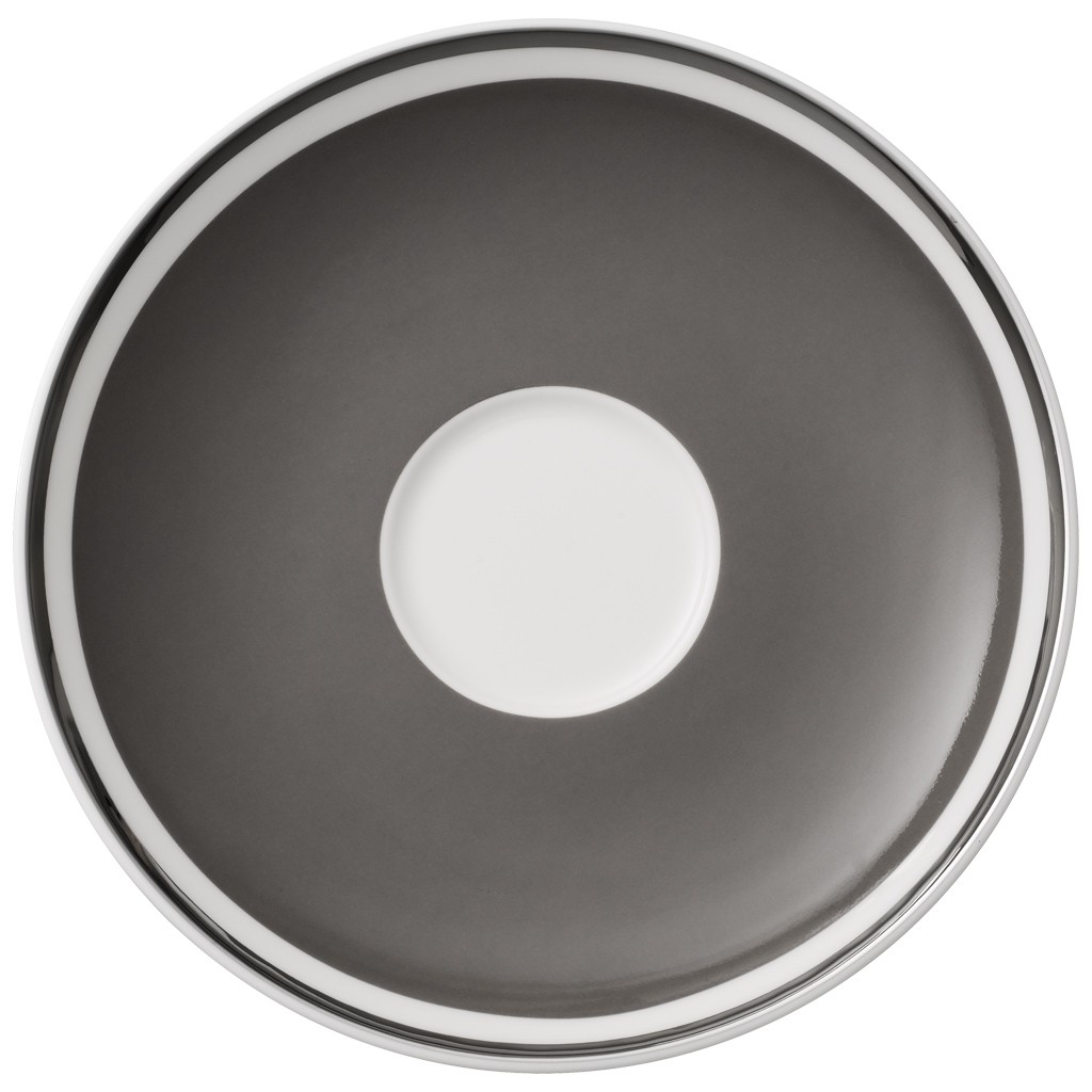 Villeroy & Boch Блюдце к чашке для кофе 15 см Anmut My Colour Rock Grey | https://grandposuda.com.ua