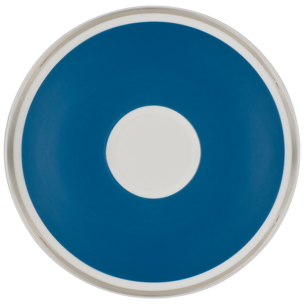 Villeroy & Boch Блюдце для чашки для кофе 15 см Anmut My Colour Petrol Blue | https://grandposuda.com.ua