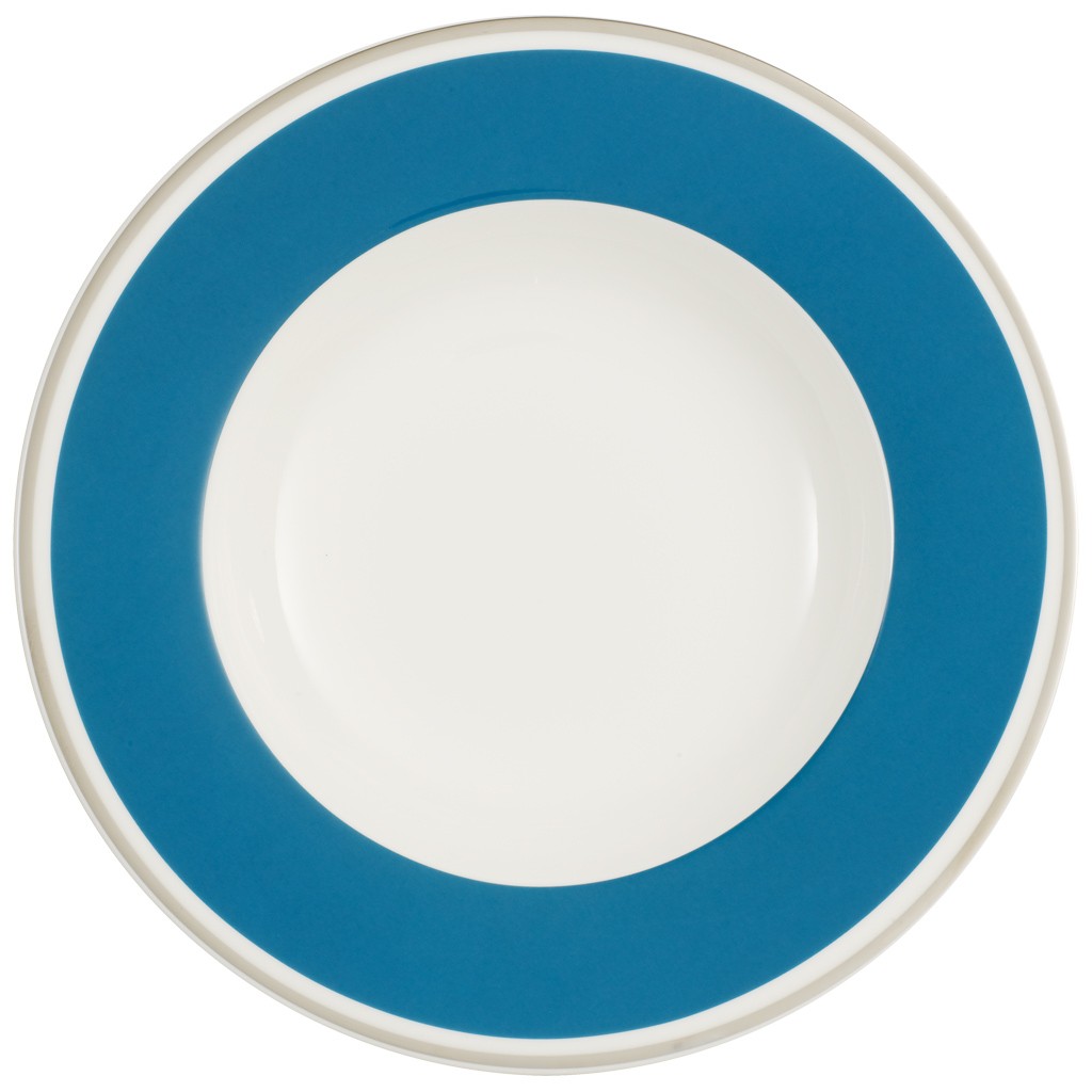 Villeroy & Boch Тарелка для супа 24 см Anmut My Colour Petrol Blue | https://grandposuda.com.ua