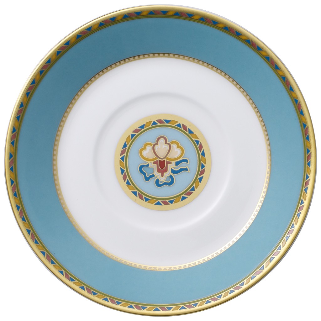 Villeroy & Boch Блюдце к чашке для эспрессо / мокко 12 см Samarkand Aquamarin | https://grandposuda.com.ua