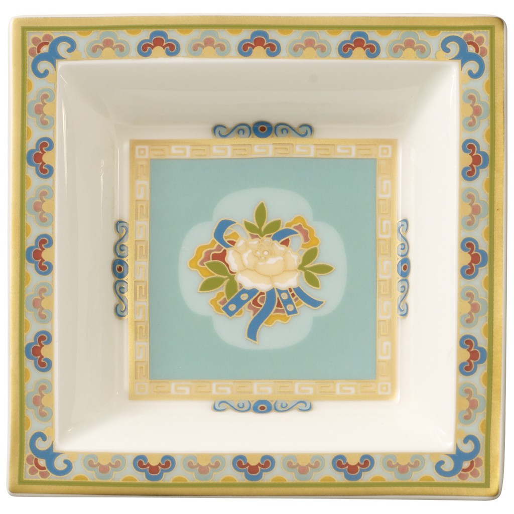 Villeroy & Boch Тарелка для десерта 10 x 10 см квадратная Samarkand Aquamarin | https://grandposuda.com.ua