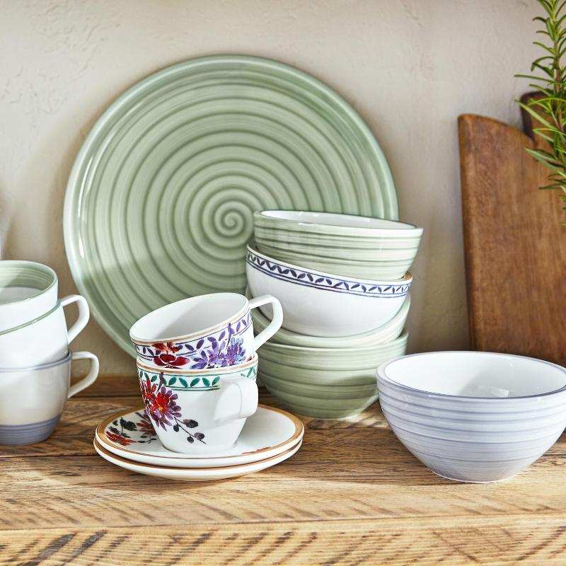 Villeroy & Boch Блюдце к чашке для кофе 16 см Artesano Nature Vert | https://grandposuda.com.ua